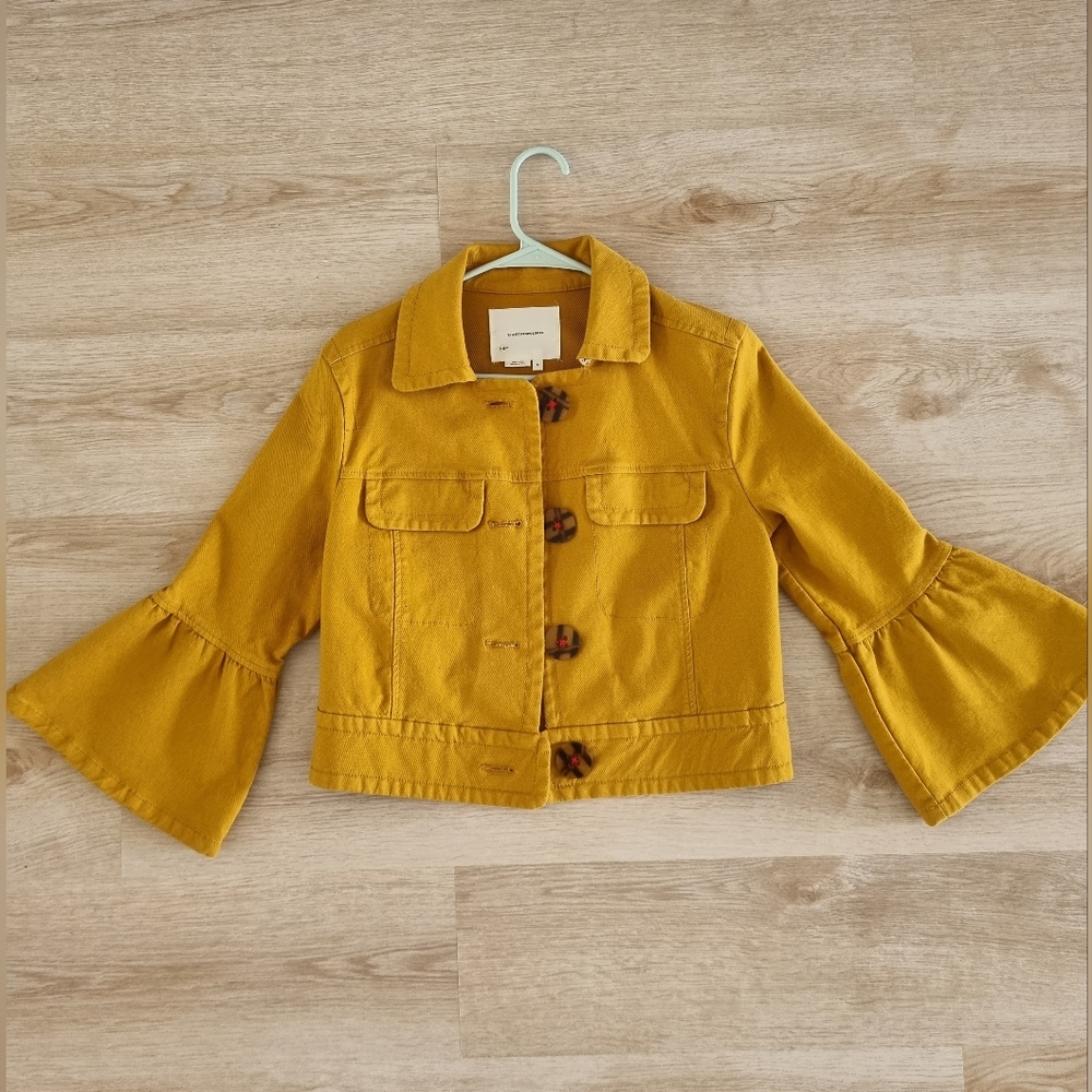 Mustard yellow denium jacket